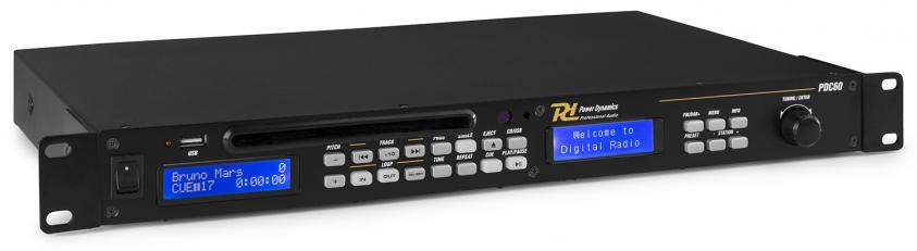 CD/MP3Player PDC60 mit USBAnschluss, Radio und Pitch